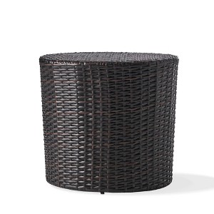 17.5 In.  BARREL SIDE TABLE,Rattan - 1 of 4