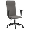 vidaXL Office Chair Dark Gray Fabric - 2 of 4
