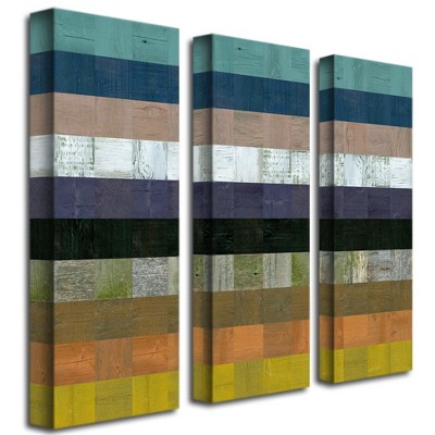 Trademark Fine Art -Michelle Calkins 'Wooden Abstract IV' Canvas Art