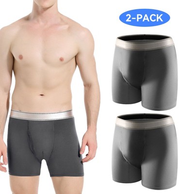 CARER 2pk Washable Incontinence Underwear for Men Reusable Leak-Proof Mens Incontinence Boxer - Medium Absorbency