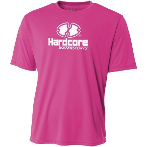 Hardcore Men's Short Sleeve Rash Guard Surf Shirt - Relaxed Fit Swimwear Designed for Maximum Comfort and Performance - 1 of 4