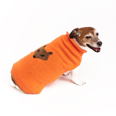 Royal Animals Dog and Cat Sweater - Orange - XS