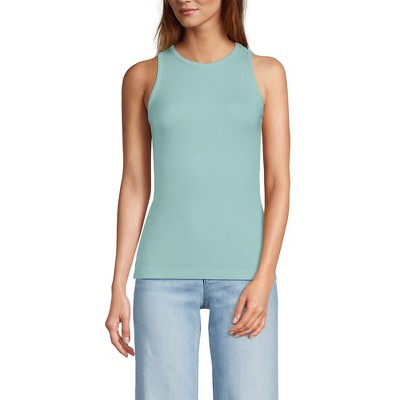 Lands' End Women's Drapey Rib Tank