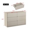 ALEXOUN 6-Drawer Dresser Cabinet with Large Capacity, 110lbs Heavy-Duty Storage, Modern Design for Living Room,Dining Room,Bedroom - 3 of 4