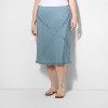 Women's Lace Trim Midi A-Line Skirt - Wild Fable™ - 2 of 3