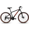 BestParts Mountain Bike 27.5 Inch, Adult Trail MTB Bicycle with Disc Brakes, Brown Edge Tires, for Commuting & Outdoor Riding, Black+Red - 2 of 4