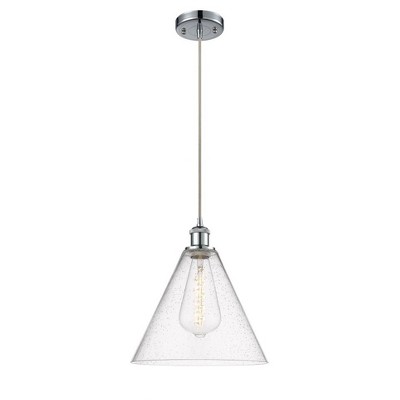 Berkshire - 1 Light Cord Hung Mini Pendant In Industrial Style-14.75 Inches Tall and 12 Inches Wide