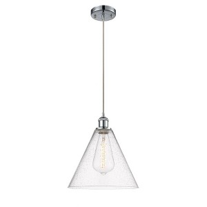 Berkshire - 1 Light Cord Hung Mini Pendant In Industrial Style-14.75 Inches Tall and 12 Inches Wide - 1 of 1