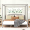 NicBex King Size Canopy Bed 83.9" L Modern Pine Bed Frame with Headboard and Support Legs for Bedroom, No Box Spring Required - 2 of 4