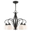 Livex Lighting Brookside 5 - Light Chandelier in  Black - 2 of 4