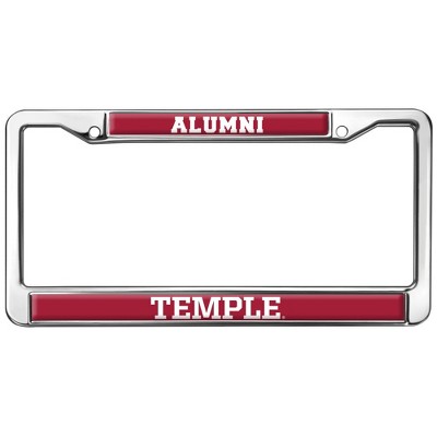 Temple University Alumni Logo Full Size Standard License Plate Metal Frame
