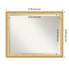 Amanti Art Owen Gold Beveled Wood Framed Bathroom Vanity Wall Mirror - 3 of 4