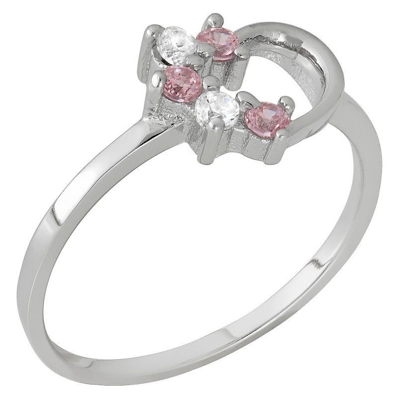 Tiara Kid's 1/10 CT. T.W. Round-Cut Cubic Zirconia Prong Set Ring in Sterling Silver, 2 of 3