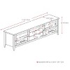 Jackson Extra Wide TV Stand for TVs up to 80" Espresso - CorLiving - 4 of 4