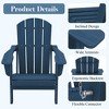 Hyleory HDPE Folding Adirondack Chair  – Weather-Resistant Outdoor Lounge Chair - 3 of 4