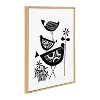 Kate & Laurel All Things Decor (Set of 3) Sylvie Trio Linocut Love Tree and Over the Cloud by Giuliana Lazzerini: Framed Canvas Art - image 2 of 4