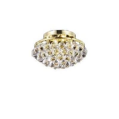 Elegant Lighting Corona 4 light Chrome Flush Mount Clear Royal Cut Crystal