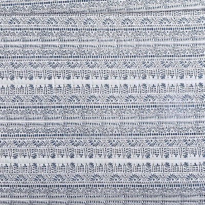 King Size Blue and White Cotton Coastal Quilt Set