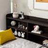 Full Size Bed with Side Bookcase and Drawers for Bedroom - 4 of 4