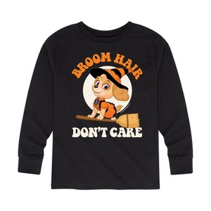 Boys' - Paw Patrol - Broom Hair Don't Care Long Sleeve Graphic T-Shirt - 1 of 4