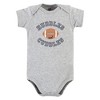 Hudson Baby Infant Boy Cotton Bodysuits, Football Huddles 3-Pack - image 3 of 4