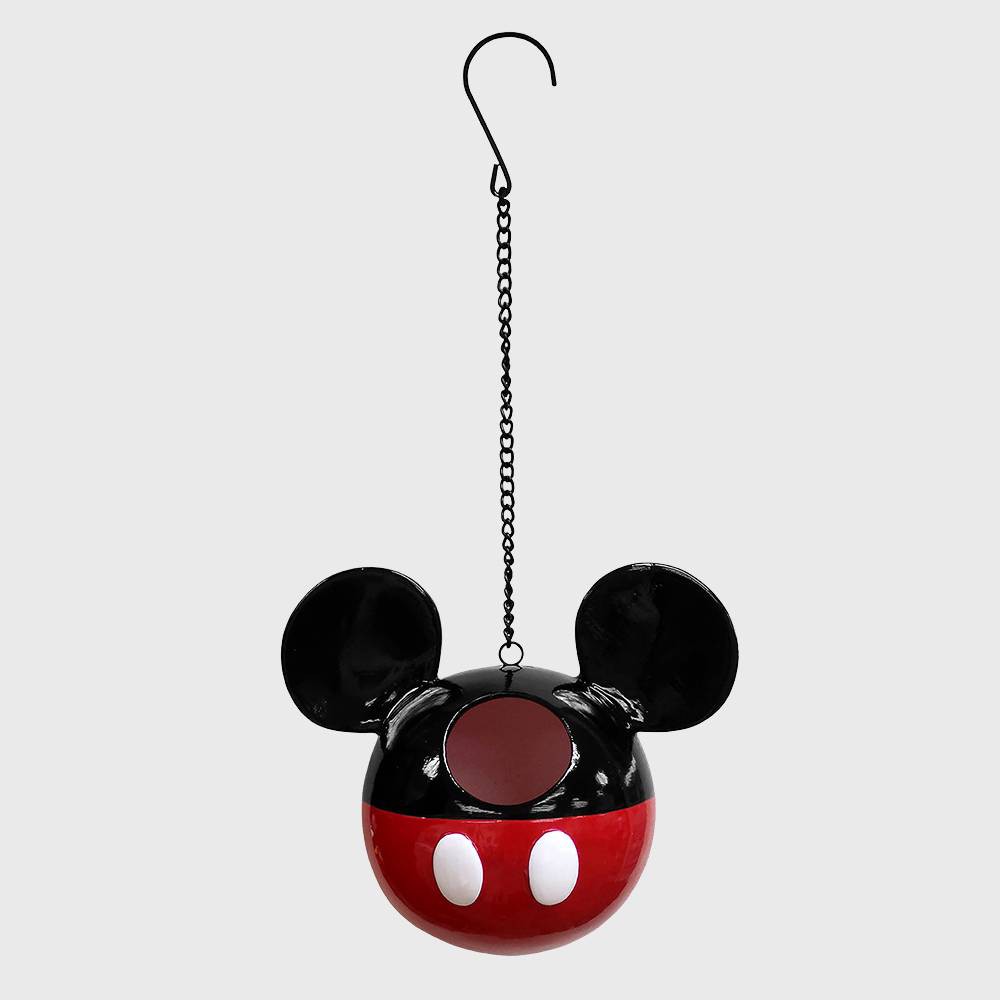 Disney 7" Mickey Mouse Hanging Resin Birdhouse: Weather-Resistant, No Assembly Required