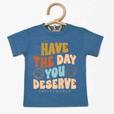 The Juniper Shop SmileyWorld Have The Day You Deserve Groovy Toddler Short Sleeve Tee