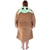 Star Wars Baby Grogu Robe Big And Tall The Mandalorian Baby Grogu Bathrobe Plus Size Costume Robe Beige - 4 of 4