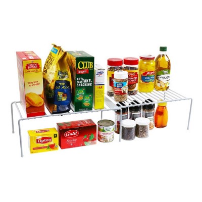YBM Home YBM Adjustable Wire Kitchen Cabinet Helper Shelf Organizer, White — фото 3