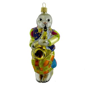 Tannenbaum Treasures 5.0 Inch Rabbit Musician Saxophonist Ornament Abigail Musical Music Tree Ornaments - 1 of 2