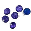Northlight Multi Finish Ball and Onion Christmas Ornaments - 3.25" - Royal Blue and Purple - Set of 12 - 3 of 4