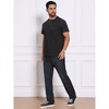 INSPIRE CHIC Men's Crew Neck with Pocket Short Sleeve Button Down Henley T-Shirt - 2 of 4
