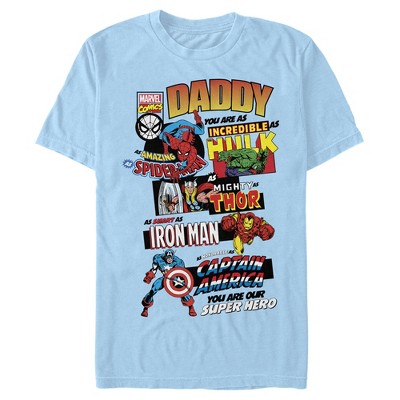 Marvel superhero store dad shirt