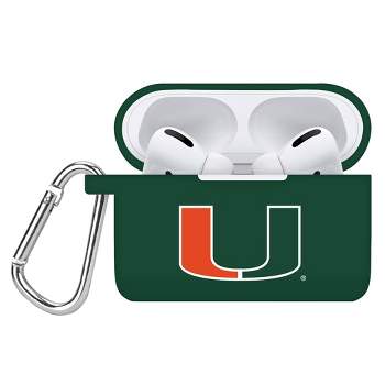 NCAA Miami Hurricanes Apple AirPods Pro Compatible Silicone Battery Case Cover - Green