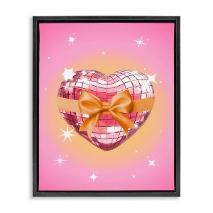 Stupell Industries Heart Disco & Ribbon, 17" x 21" - 1 of 4