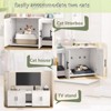 coucheta 55" Cat Litter Box Enclosure Furniture, Hiddden 3-IN-1 Wooden Cat Litter Cabinet with Barn Door & Double Rooms - 4 of 4