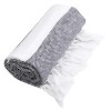 Diamond Weave Pestemal Turkish Cotton Beach Towel Gray - image 2 of 3