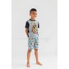 Harry Potter Hogwarts Little Boys Pajama Shirt Pajama Shorts Set - 2 of 4