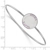 Black Bow Jewelry Sterling Silver Sigma Kappa Greek Life Bangle Bracelet 7 Inch - 2 of 3