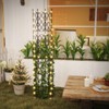 Tangkula Garden Trellis Outdoor Plant Support Frame with Adjustable Shapes Ground Stakes Rustproof PE Coating Pipes 1/2pcs - 4 of 4