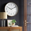 19 Plastic Mirrored Wall Clock Brass - Threshold™