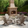 WestinTrends Malibu 5-Piece HDPE Adirondack Chair Outdoor Patio Square Table Conversation Set - 2 of 4