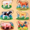 Melissa And Doug Farm Animals Wooden Peg Sound Puzzle 8pc : Target