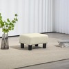 NicBex Linen-Like Storage Ottoman Cube Tufted Footrest with Plastic Legs for Bedroom and Living Room, Beige - 2 of 4