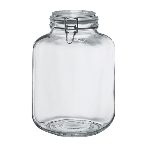 Amici Home Glass Hermetic Preserving Canning Jar Italian Made, Food Storage  Jars With Airtight Clamp Seal Lids, Kitchen Canisters,7 Oz. : Target