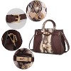 MKF Collection Cassia Snake embossed Vegan Leather Women’s Satchel Bag by Mia K - 4 of 4