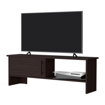 Syemin TV Stands and Consoles Rustic Rock Point Entertainment Center Walnut Fits Farmhouse Rooms Adds Vintage Charm, Brown, 53.5"*17.3"*4"