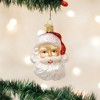 Old World Christmas Glass Blown Ornament, Mid Century Santa Head - 2 of 3