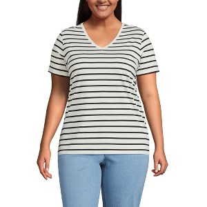 Lands' End Women's Relaxed Supima Cotton T-Shirt - 1 of 4