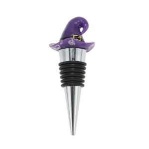 Unique Bargains Halloween Wizard Hat Silicone Stopper Aluminum Alloy TPE Resin 3.78"x1.30"x1.30" 1 Pc - 1 of 3